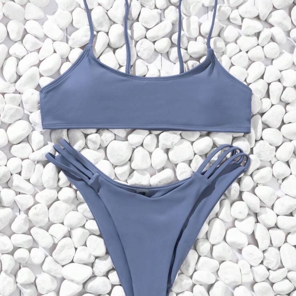 Blue bikini